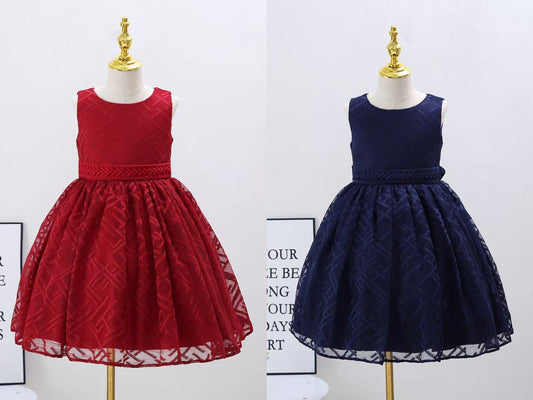 Girls’ Elegant Sleeveless  Dress