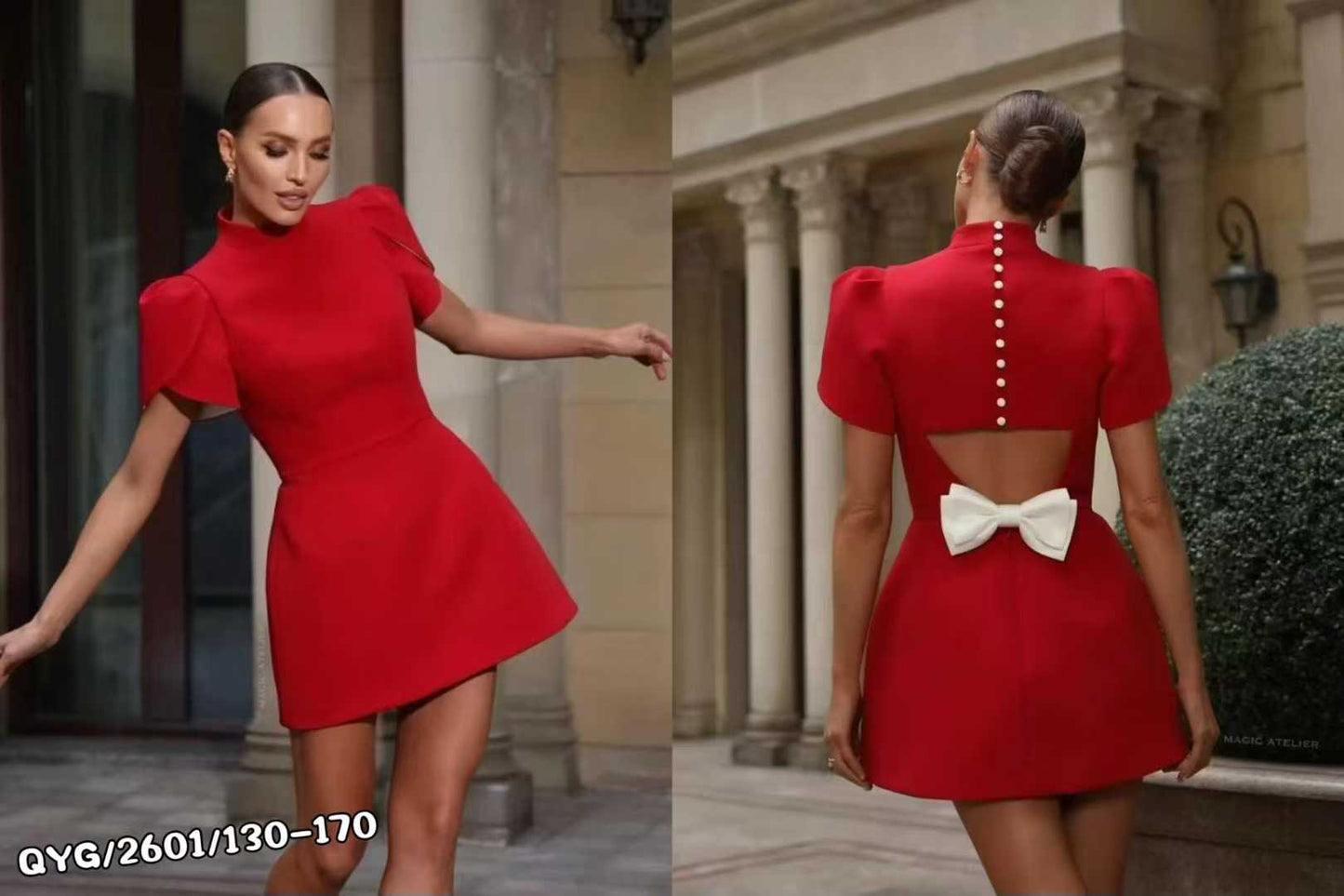 Ruby Bow Red Dress
