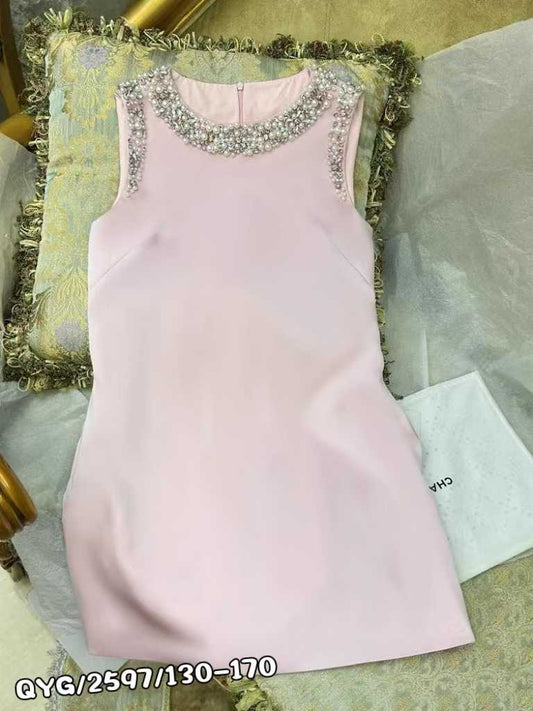 Sleeveless Tweed Teens and preteen Dress