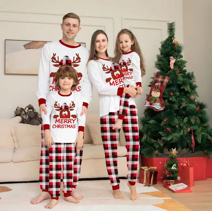 Matching Checkered Christmas Pyjama Sets
