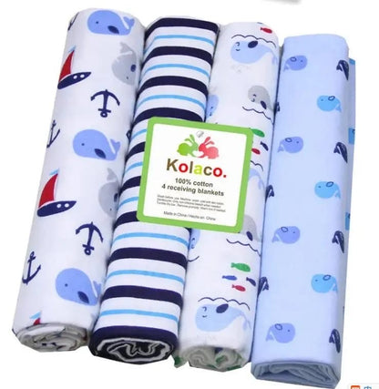 Baby Boys' Receiving Blankets - Set of 4