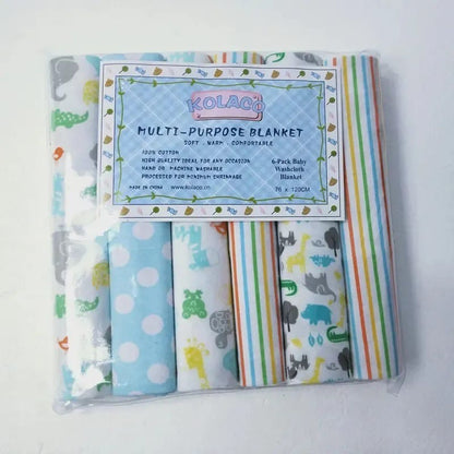 Unisex Baby Receiving Blankets - Set of 6