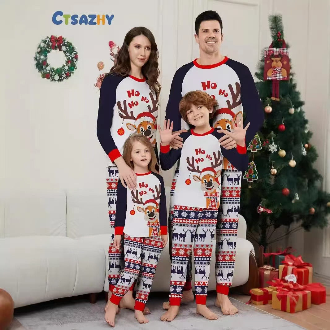 Matching Reindeer Christmas Pyjama Sets