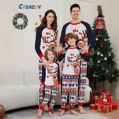 Matching Reindeer Christmas Pyjama Sets