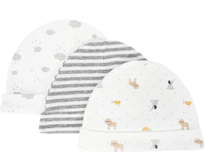 Newborn hats 3pc -Adorable and Cozy
