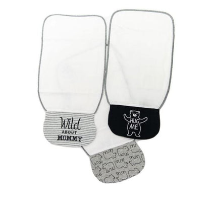 Adorable and Absorbent Baby Burp Cloths (3-Pack)