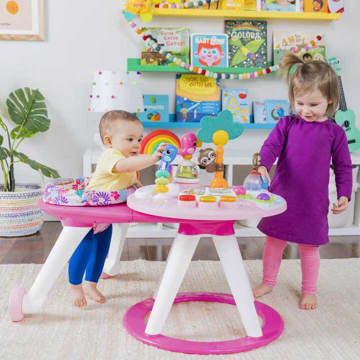 Bright Starts Around We Go 2-in-1 Walk-Around Activity Center & Table