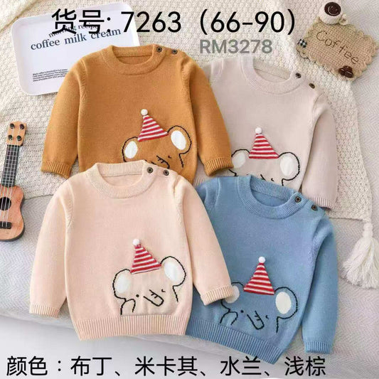 Cozy Knitted Elephant Cardigan for Babies & Toddlers