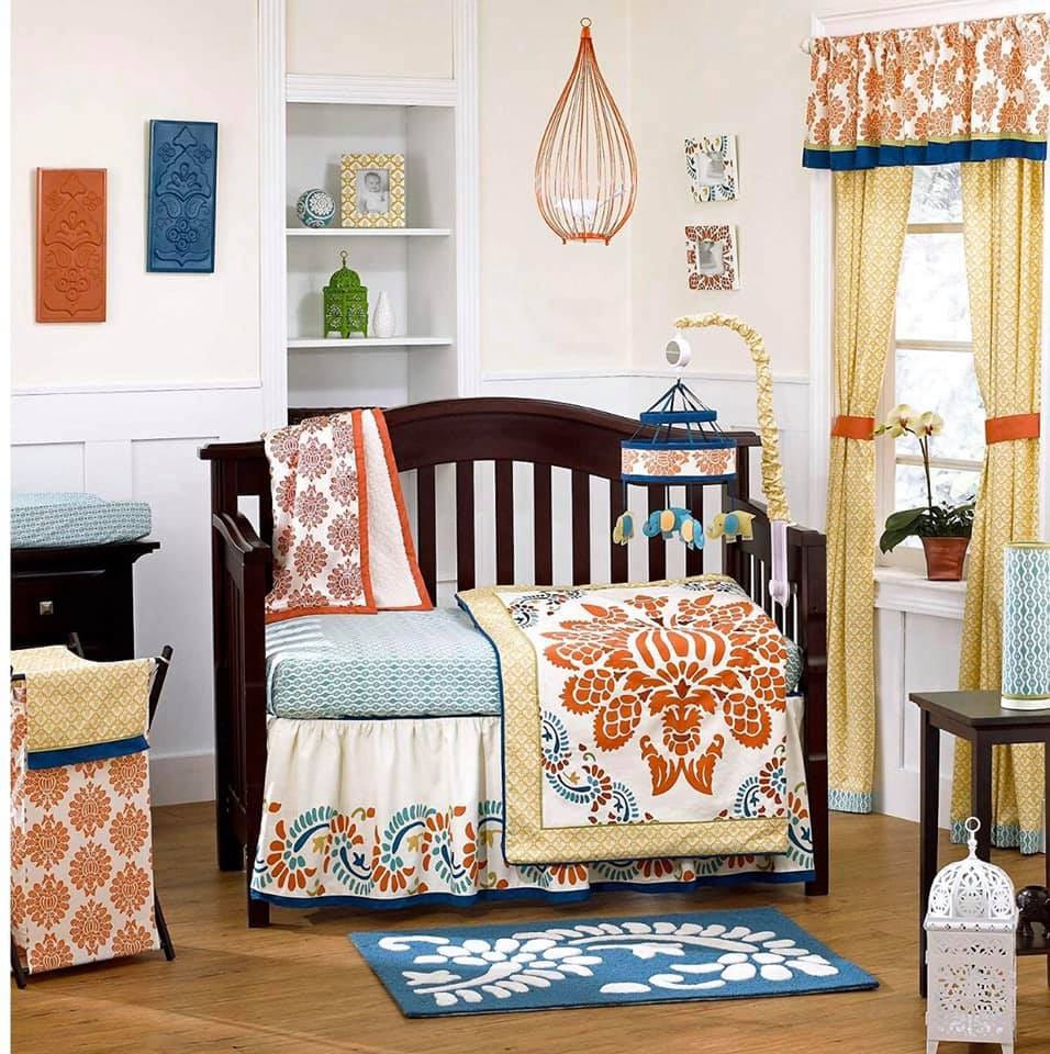 CoCaLo Cot Bedding Set (with Bumper)