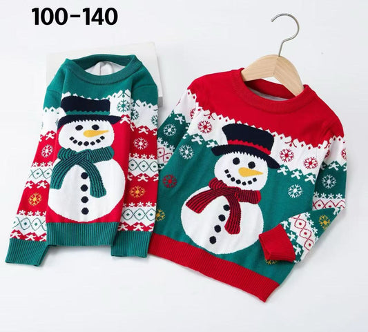 Snowman Kids Christmas sweaters