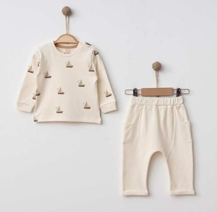 Sailboat Graphic Two-Piece Set