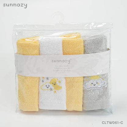 4-Pack 100% Cotton Small Terry Washcloths  for Newborns & Infant