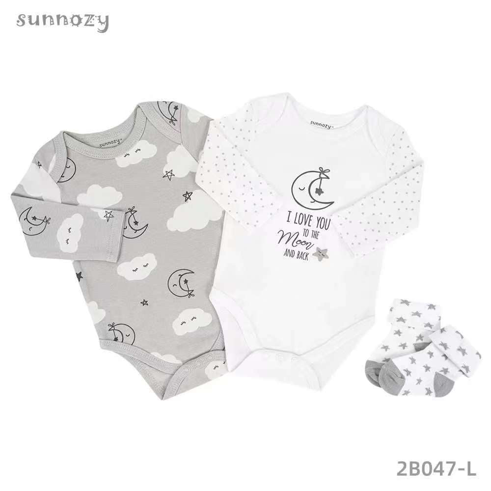 To the moon and back Sunnozy 3-piece 100% cotton set