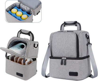 V-COOOL Insulated Double-Layer Lunch & Cooler Bag