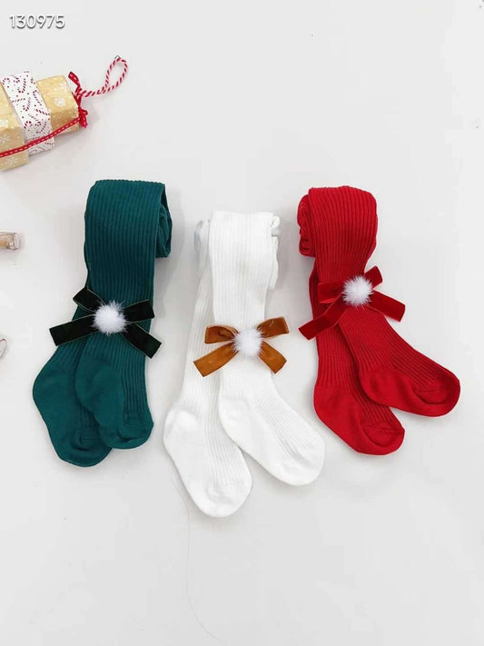 Christmas stockings with ribbons