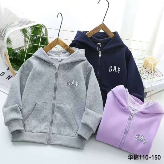 GAP Cotton Zip-up Fleece Hoodie