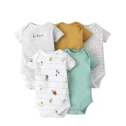 Mamas & Papas "Be Kind" Short Sleeve Bodysuit 5 pc pack