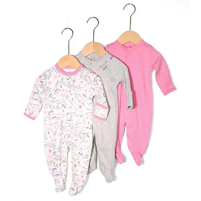 3-piece Mama's & Papa's Cotton Rompers